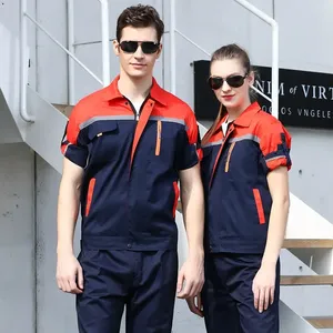 ZN-格安低MOQ夏用作業服シャツとパンツ配達員服ユニセックスタクシー運転手ユニフォーム - Product Image 4