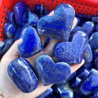 Penjualan Panas Batu Lapis Lazuli Alami Bentuk Hati, Batu Palm Tourmaline Hitam, Batu Palm Irisan Kuarsa, Tongkat Bulan Amethyst Impian, Hadiah