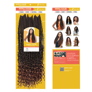 Venta al por mayor y al por menor Crochet trenzas extensiones de cabello Crochet Box trenzas Twist, Micro 3 hebras de cabello trenzado sintético para mujeres - Product Image 4