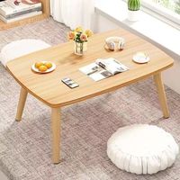 Petite table basse en bois de style pastoral pour chambre et extérieur – Meuble de maison populaire sur internet