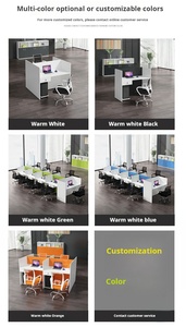 Mobilier moderne de bureau d'<span class=keywords><strong>ordinateur</strong></span> d'école de <span class=keywords><strong>petit</strong></span> personnel avec l'écran de séparation de MDF pour les petits espaces - Product Image 6