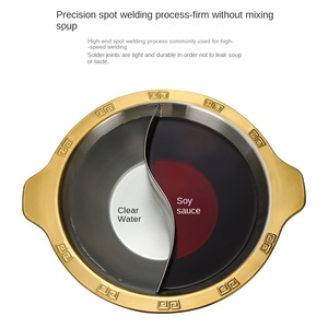 <span class=keywords><strong>Chongqing</strong></span> Commercial coréen Design cuisinière à gaz en acier inoxydable Yuanyang <span class=keywords><strong>Hot</strong></span> <span class=keywords><strong>Pot</strong></span> cordes parfumées Applicable pour les pots de bouillon de soupe - Product Image 4
