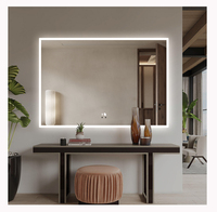 Modern Smart LED Mirror Backlit Anti-Fog Bathroom Mirror with Touch Sensor Wall-Mounted Design Mirror Hotel