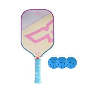 Bestseller <span class=keywords><strong>Pickleball</strong></span>-Schläger-Set zum Günstigen Preis 2 Fiberglas-Schläger 4 Injektions-Pickleballs Mit Schwarzer Tasche - Product Image 2