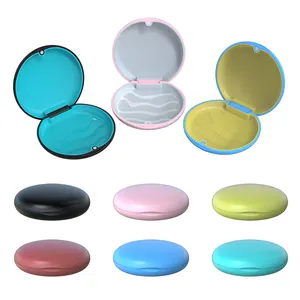 Multipurpose Dental Mouth Night Guard Orthodontic Retainer Case-Marbeled Colors