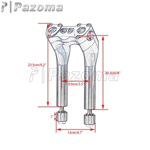 แฮนด์บาร์ยกสูง CNC 8 นิ้ว 9 นิ้ว สำหรับรถมอเตอร์ไซค์ฮาร์เลย์ รุ่น Sportster XL <span class=keywords><strong>Iron</strong></span> <span class=keywords><strong>883</strong></span> 1200 XL1200X Forty-Eight - Product Image 6