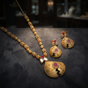 Gold Plated Antique Necklaces, Antique-Style, Classic & Fashion Jewelry, <b>Wedding</b> & Engagement, Gift, Chapado En Oro Oro Laminado - Product Image 2