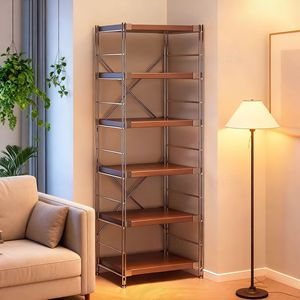 Étagère de rangement multi-niveaux Luoyang Jianyi à 6 niveaux en acier carbone, style japonais, pour salon et balcon - Product Image 1