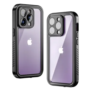 brand water proof case for phone diving for iphone 11 12 13pro,for iphone 14 case shockproof and camera lens waterproof