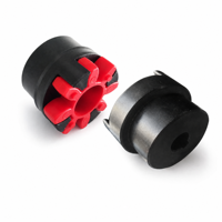 Accouplement flexible à mâchoires, accouplement araignée 45 #   Insert élastique en PU pour moyeu en acier, absorption des vibrations, alésage personnalisé avec gorge de clavette