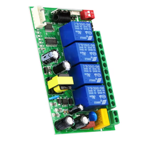 Motores Universales para Puertas de Garaje de 4 Canales, Interruptores de Control Remoto, Transmisor y Receptor de RF de 433 MHz, Relé de 433 MHz
