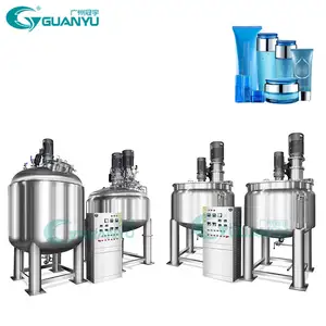 Guanyu Hot Selling Stainless Steel 316l 300l 500l Button Easy Control Shampoo Making Soap Equipment Cold Process