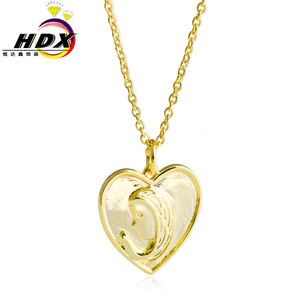 Collar de Cadena con Eslabones de Corazón de Acero Inoxidable Chapado en Oro de 18k, Moderno y Elegante, Certificado, <span class=keywords><strong>para</strong></span> Parejas, Regalo de Aniversario - Product Image 2
