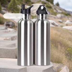 500ml màu hồng bạc cách điện Thân thiện với môi nước bằng thép không gỉ chai rò rỉ bằng chứng tùy chỉnh phích <span class=keywords><strong>Flask</strong></span> cho uống hàng ngày - Product Image 2