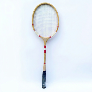 Raquette de badminton en bois unisexe, personnalisable, toutes tailles et couleurs, avec poignée souple antidérapante, filet rigide et logo personnalisé - Product Image 1