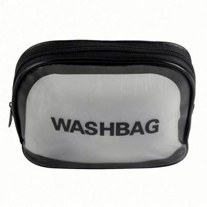 Customized Logo Waterproof PVC Cosmetic Bags Frosted Clear Plastic <b>Toiletry</b> <b>Storage</b> Bags - Product Image 5