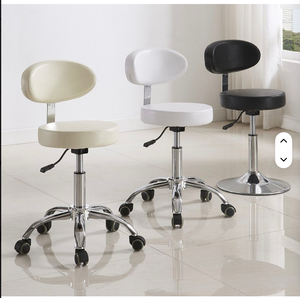 Modern Dining Kitchen Rolling <b>Adjustable</b> Leather Tattoo Beautys Salon Luxury <b>Bar</b> Pedicure <b>Stool</b> Chairs - Product Image 2