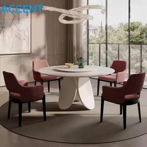 <span class=keywords><strong>Tavolo</strong></span> da Pranzo ODM in FRP a Forma di Petalo, Base in Fibra di <span class=keywords><strong>Vetro</strong></span> Solida, Piano in <span class=keywords><strong>Vetro</strong></span> Temperato, Finitura Opaca, <span class=keywords><strong>Tavolo</strong></span> <span class=keywords><strong>Rotondo</strong></span> per Sale da Pranzo di Hotel - Product Image 5