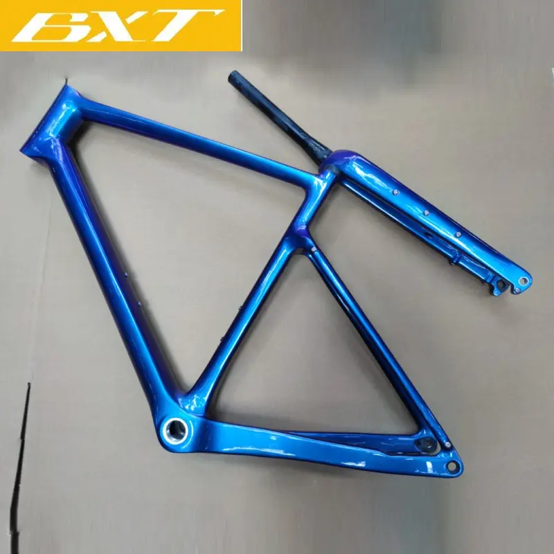 Carbon Gravel Road Frame 700C mit integriertem Lenker China Großhandel Interne Kabel führung Aero Design MTB Road Carbon Frameset