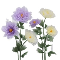 Bunga Peony Cornflower Sutra Buatan Tangan Ukuran Besar dari Tulle - Dekorasi Pernikahan Sempurna, Properti Panggung, Pemotretan
