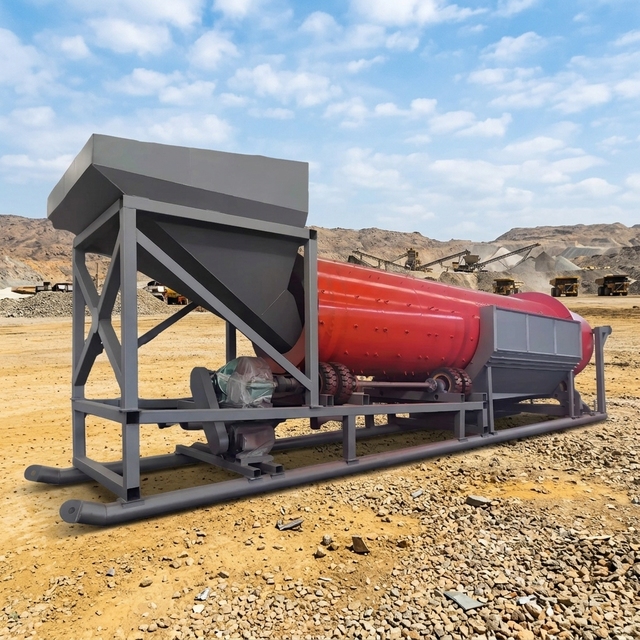High Capacity Custom Scrubber Trommel 120-150tph River Sand Gold Washing Drum for Large African Gold Mines