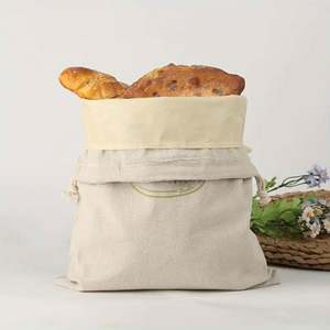 Sacs de conservation recyclables en coton biologique doublés de cire d'abeille de 17 po x 13 po pour le levain et le pain fait maison - Product Image 6