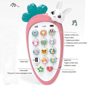 Máquina de puzzle story <span class=keywords><strong>para</strong></span> niños, Juguete musical <span class=keywords><strong>para</strong></span> morder, música, conejo, rábano, educativo, móvil - Product Image 2