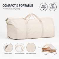 Tente pneumatique gonflable en nylon 300D, 6,3 m², légère, pour 5 à 8 personnes, grand hublot, pompe manuelle et électrique, installation rapide, imperméable