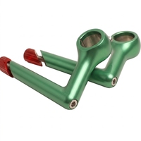 Tige de guidon en aluminium forgé de précision avec design incurvé classique, durable, haute résistance, légère pour VTT et vélo de route