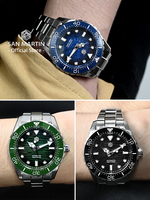San Martin – montre de plongée de luxe pour hommes, 40mm, en acier inoxydable, cadran ondulé en émail, ST2130, classique, automatique, mécanique, étanche à 300m