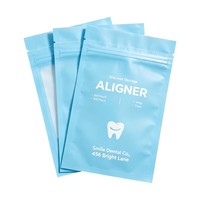 Sachets personnalisés à fermeture éclair thermoscellable pour petits accessoires, emballage de rangement, sachets aligneurs