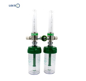 ATOR-14 الطبية الأكسجين مزدوجة أنبوب مقياس الجريان اسطوانة غاز استشعار الضغط الأخضر - Product Image 4