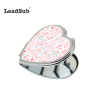 Leadsub sublimation mode miroir de maquillage miroir de sublimation blanc à vendre