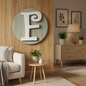 Insegna Decorativa da Parete in Legno con Lettera P 14,5 cm di Ilan - Product Image 2