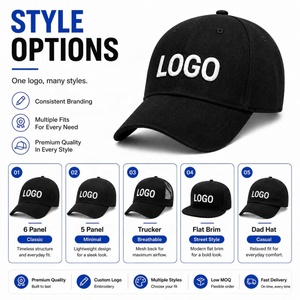 Cappellino da Baseball Personalizzato a 6 Pannelli in Poliestere Premium con Logo Ricamato e Chiusura Regolabile con Velcro - Product Image 4
