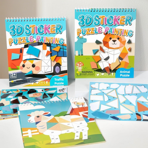 Autocollants mosaïques 3D personnalisés à imprimer, bricolage, jouet éducatif pour enfants, <span class=keywords><strong>livre</strong></span> <span class=keywords><strong>de</strong></span> coloriage mosaïque mystère - Product Image 1