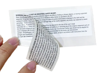 Étiquettes multicouches personnalisées couche pliante multicouche Peel-off livret étiquette autocollant bouteille emballage étiquette autocollant