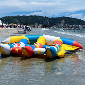 Venta Directa del Fabricante de Peces Voladores Inflables para Agua: Bote Banana Acuático Remolcable por Moto Acuática, Giroscopio Patito Amarillo - Product Image 4