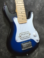 Children Electric Guitar Maple Neck Solid Wood Top Beginner-Friendly 30in Musical Instrument