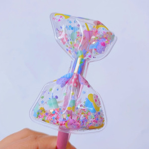 Serre-tête à nœud Quicksand pour filles, avec paillettes et sequins, motif crème glacée, super mignon, pour petites filles, pince à <span class=keywords><strong>cheveux</strong></span> anti-frisottis, en plastique fait main - Product Image 3