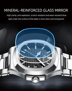 Reloj de Pulsera Luminoso e Impermeable de Lujo para Hombre, Novedad en Oferta, de Acero Inoxidable con Movimiento de Cuarzo para Negocios - Product Image 4