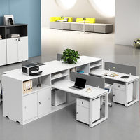 XTBGZ-041 Ensemble de bureau et chaise en bois en forme de L, mobilier commercial moderne, processus de scellement des bords complet, extensible et personnalisable