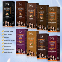 Champú Tinte para Cabello IVS de Fabricante OEM en Guangzhou, Colorido, Sin Amoníaco, Natural, de Coloración Rápida, a la Moda, en Tonos Castaño y Negro para Hombres