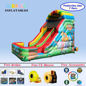 <span class=keywords><strong>Toboggan</strong></span> aquatique gonflable commercial à double piste pour enfants, <span class=keywords><strong>toboggan</strong></span> gonflable d'extérieur pour location événementielle et fêtes - Product Image 1