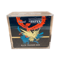 Boîte de présentation en acrylique transparent à 98 % anti-UV du fabricant avec boîte de protection TCG 30th Anniversary ETB Elite Trainer