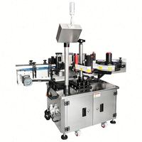 Etiquetadora Automática de Botellas, Aplicadora de Etiquetas Adhesivas para Botellas Redondas, Aplicable a Bebidas Lácteas, Agua Mineral