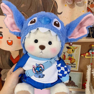 Vestido con logotipo personalizado de fábrica, oso de peluche de juguete, oso Lena bonito, felpa larga, ropa de oso Lena de alta calidad, <span class=keywords><strong>cuento</strong></span>, el mejor <span class=keywords><strong>regalo</strong></span> para San Valentín - Product Image 3