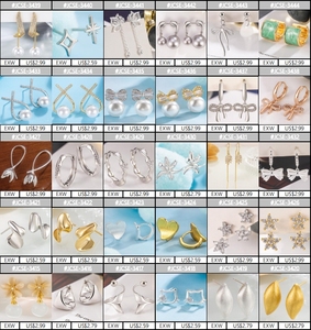 with Round Imitation Pearl Women Earrings Jewelry Aretes Pernos Pendientes Por Kilos Silver 925 Aretes <strong>Gota</strong> De Agua - Product Image 4