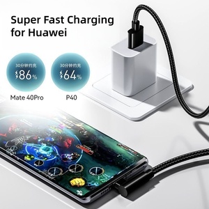 Câble de charge rapide USB Type C 6A portable 120W en nylon tressé <span class=keywords><strong>coudé</strong></span> à 90 degrés, <span class=keywords><strong>court</strong></span> (0,25m, 1m, 1,5m, 2m, 3m) pour <span class=keywords><strong>iPhone</strong></span> et Samsung - Product Image 2