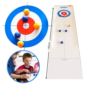 Eğitim kapalı ebeveyn-çocuk interaktif savaş masa oyunları oyuncak Mini Curling kurulu oyunu çocuklar ve yetişkinler için
